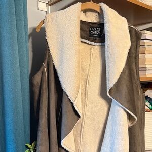 Dolce Cabo faux fur long vest